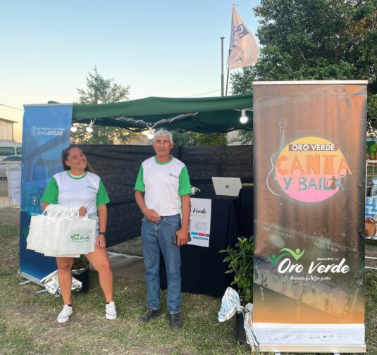 El Municipio de Oro Verde estuvo presente con un stand en la Fiesta Provincial de la Cosecha 