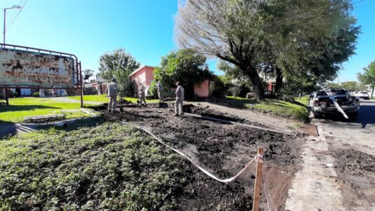 Mejoran el acceso al barrio San Martín con una nueva rampa y escalera