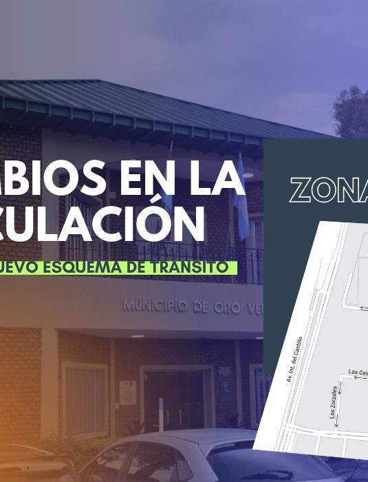 Desde mañana: implementan parte del nuevo esquema de tránsito zona este de Oro Verde