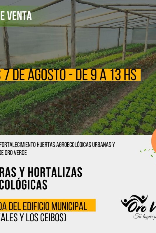 Nueva venta de verduras agroecológicas cultivadas en el Parque Hortícola municipal