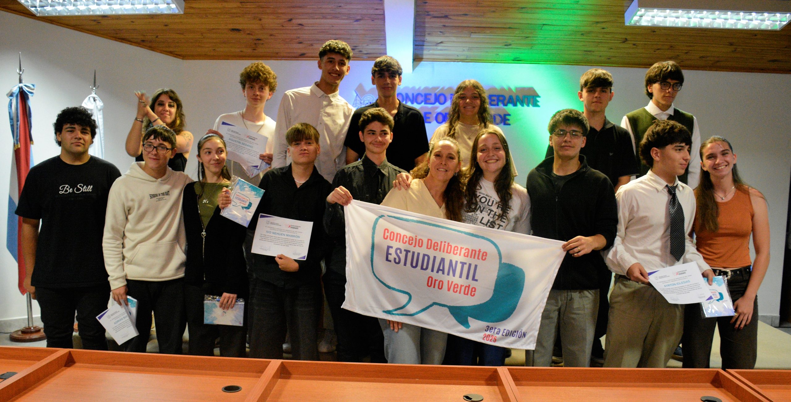 Asumieron este martes los concejales estudiantiles de Oro Verde