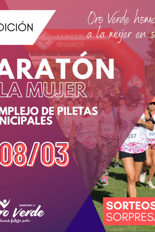 Se viene la Maratón de la Mujer el 8 de marzo