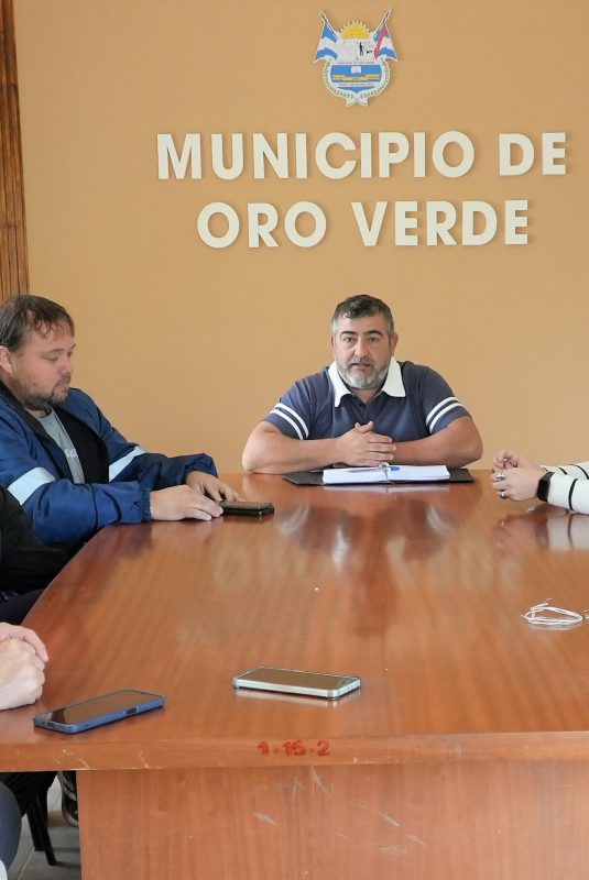 Reunión de trabajo con la comisión de los bomberos voluntarios de Oro Verde